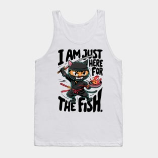 "Ninja Whiskers: The Stealthy Sushi Quest" Tank Top